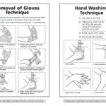 hand washing and glove removal posters