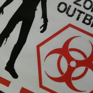 Zombie Outbreak Quarantine Poster A4